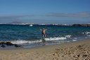 alleine am Strand auf Lanzarote 2005